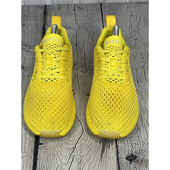 NOBULL Diamond Mesh Runner Shoes Lemon Drop Yellow Mens 7.5 Womens 9 Not Neon - Picture 3 of 13
